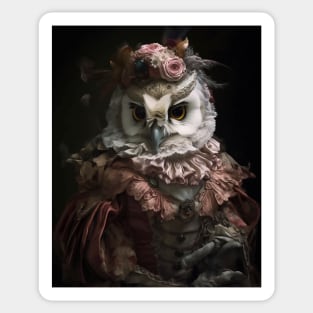 Victorian Owl Sticker